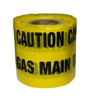 Gas Yellow Warning Tape